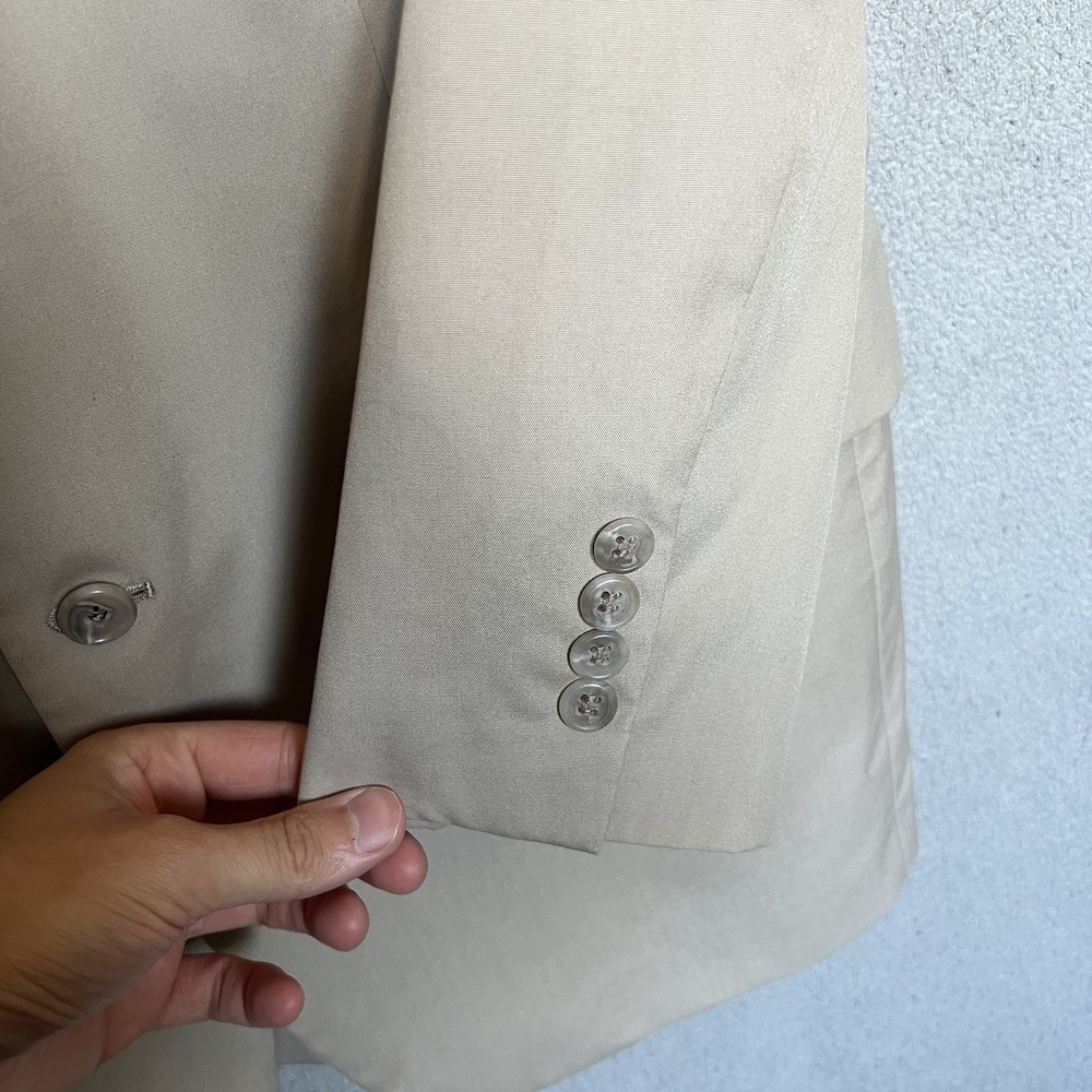 Brooks Brothers Blazer Mens 40R Brown Suit Coat Unstructured Brookscool Poplin - Picture 8 of 16
